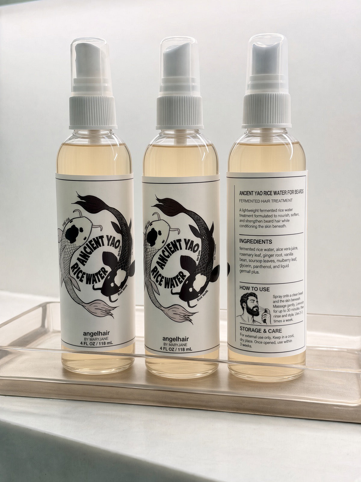 Ancient Yao Rice Water (set of 3) - FOR BEARDS