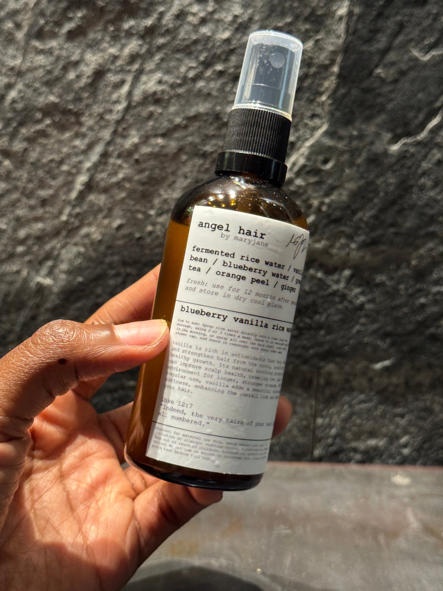 Blueberry Vanilla Rice Water